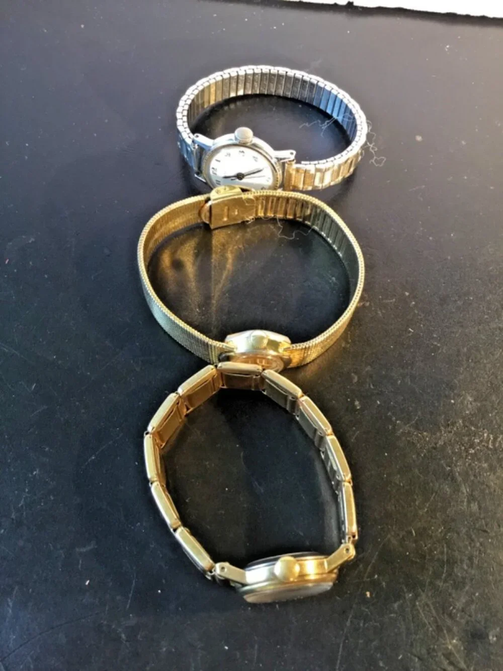 Lot of 3 Ladies Watches – Timex & Stellaris – Vintage Repair/Service